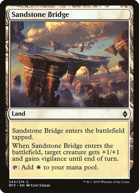 Sandstone Bridge [Battle for Zendikar] | Gam3 Escape