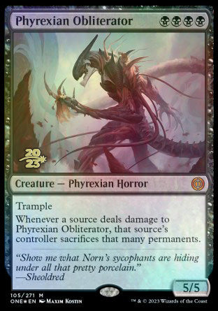 Phyrexian Obliterator [Phyrexia: All Will Be One Prerelease Promos] | Gam3 Escape