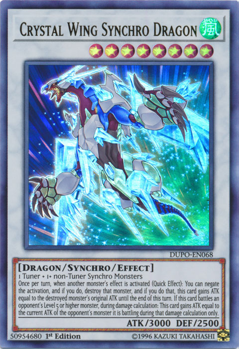 Crystal Wing Synchro Dragon [DUPO-EN068] Ultra Rare | Gam3 Escape