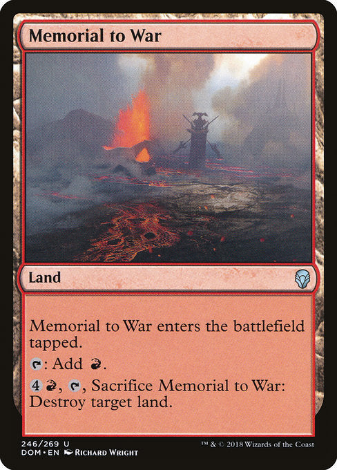 Memorial to War [Dominaria] | Gam3 Escape