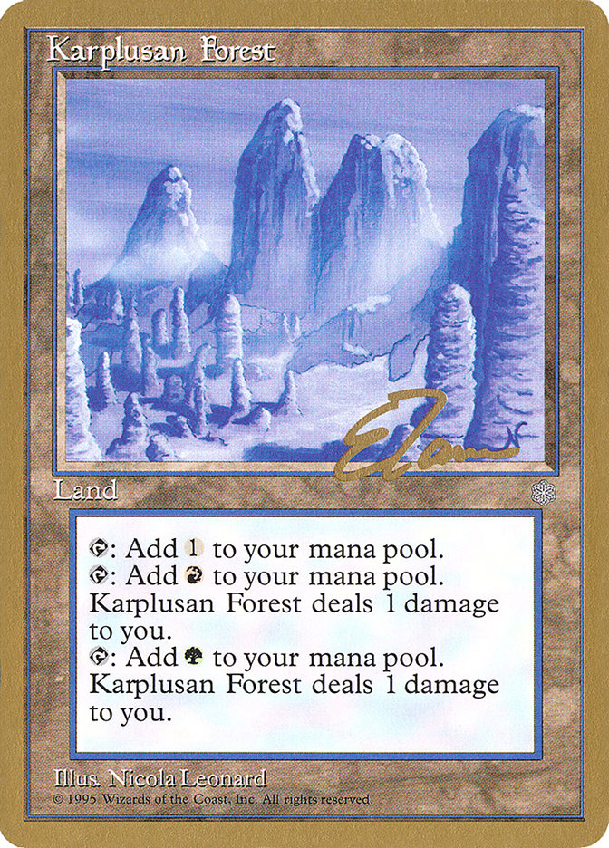 Karplusan Forest (Eric Tam) [Pro Tour Collector Set] | Gam3 Escape