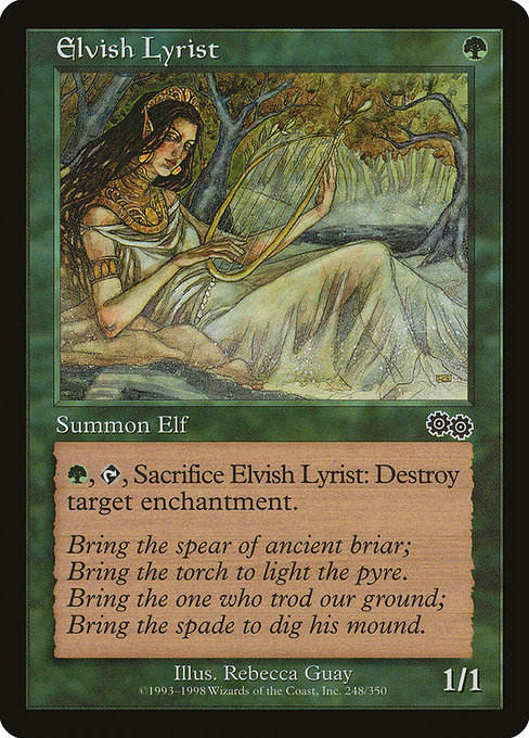 Elvish Lyrist [Urza's Saga] | Gam3 Escape