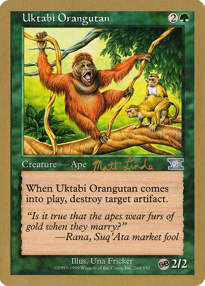 Uktabi Orangutan (Matt Linde) (SB) [World Championship Decks 1999] | Gam3 Escape