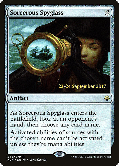 Sorcerous Spyglass [Ixalan Promos] | Gam3 Escape