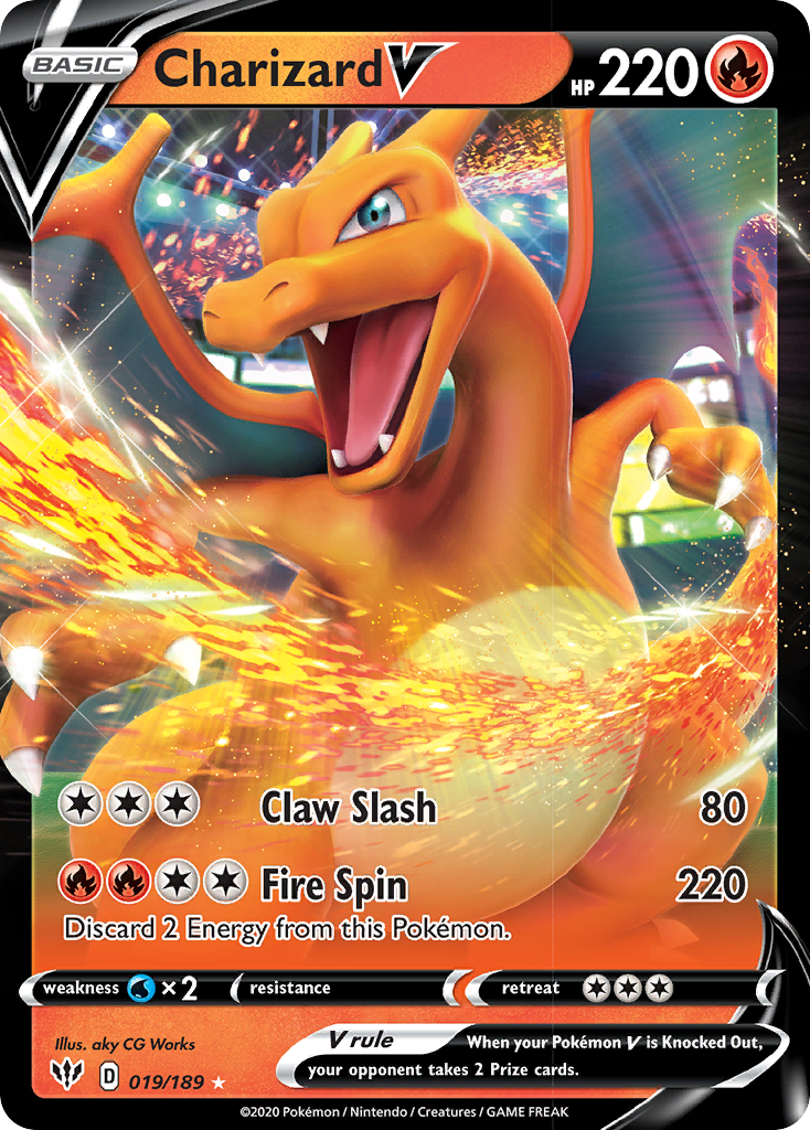 Charizard V (019/189) [Sword & Shield: Darkness Ablaze] | Gam3 Escape