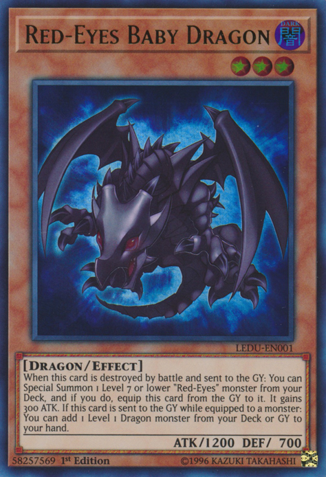 Red-Eyes Baby Dragon [LEDU-EN001] Ultra Rare | Gam3 Escape