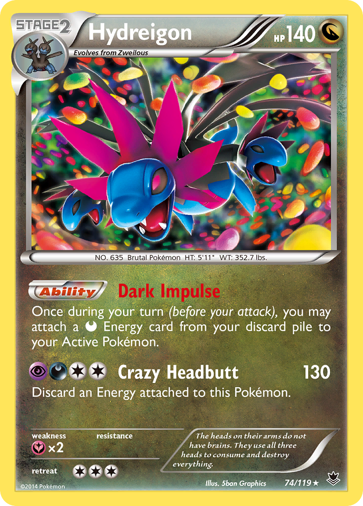 Hydreigon (74/119) [XY: Phantom Forces] | Gam3 Escape