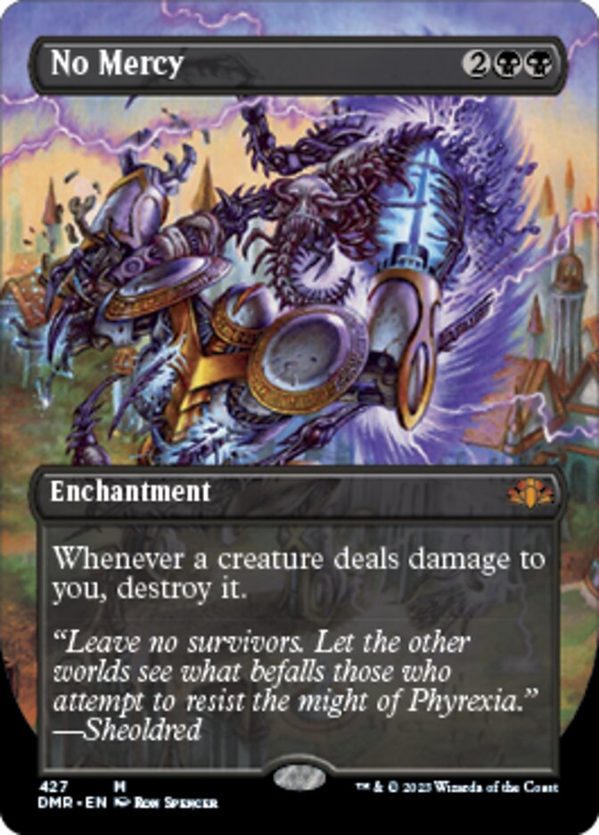 No Mercy (Borderless Alternate Art) [Dominaria Remastered] | Gam3 Escape
