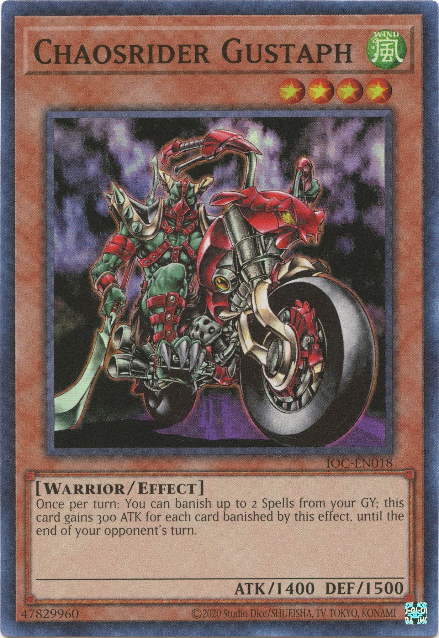 Chaosrider Gustaph (25th Anniversary) [IOC-EN018] Super Rare | Gam3 Escape