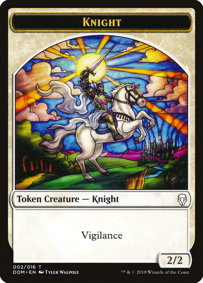 Knight (002/016) [Dominaria Tokens] | Gam3 Escape