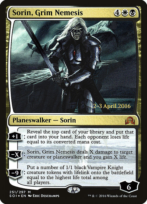 Sorin, Grim Nemesis [Shadows over Innistrad Promos] | Gam3 Escape