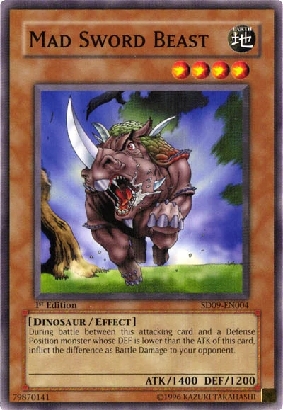 Mad Sword Beast [SD09-EN004] Common | Gam3 Escape