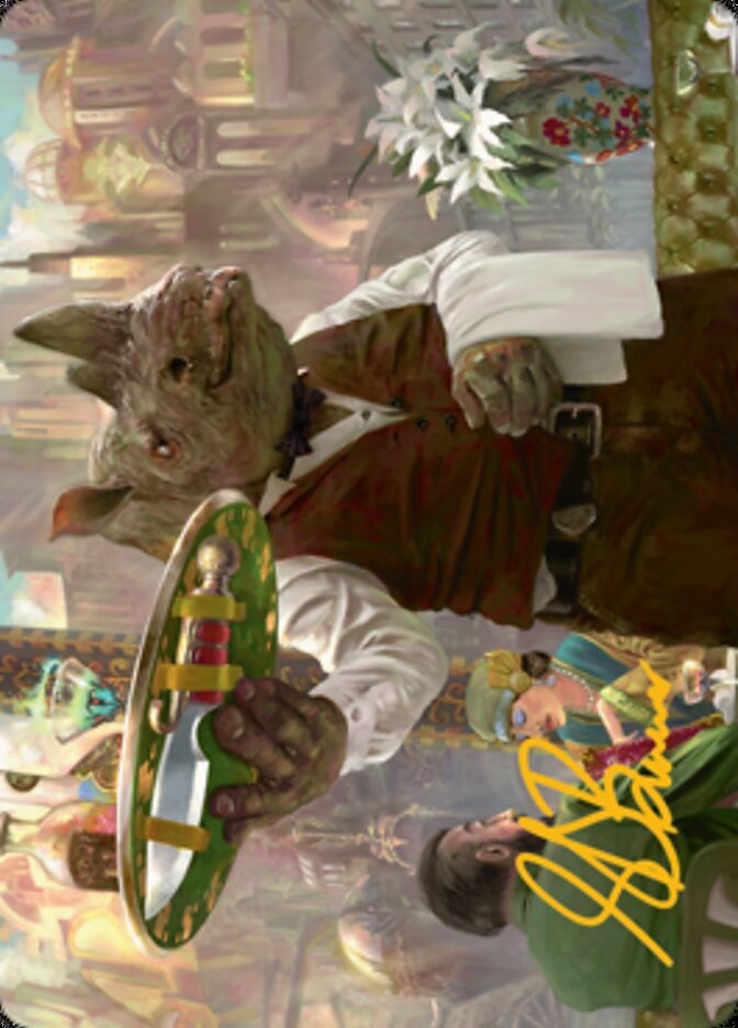 Killer Service Art Card (Gold-Stamped Signature) [Streets of New Capenna Art Series] | Gam3 Escape