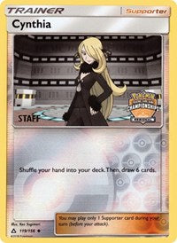 Cynthia (119/156) (Staff Regional Championship Promo) [Sun & Moon: Ultra Prism] | Gam3 Escape