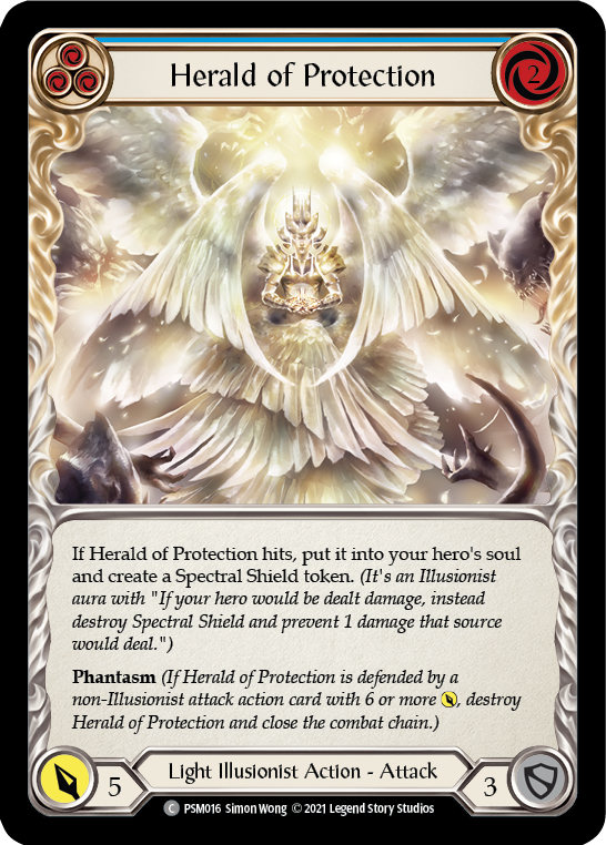 Herald of Protection (Blue) [PSM016] (Monarch Prism Blitz Deck) | Gam3 Escape