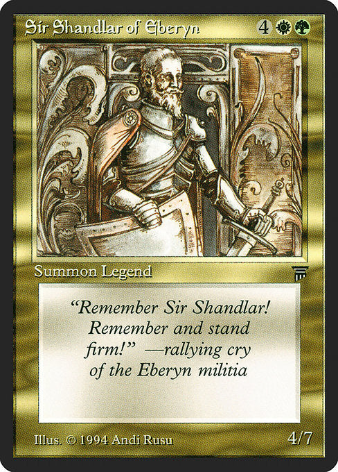 Sir Shandlar of Eberyn [Legends] | Gam3 Escape