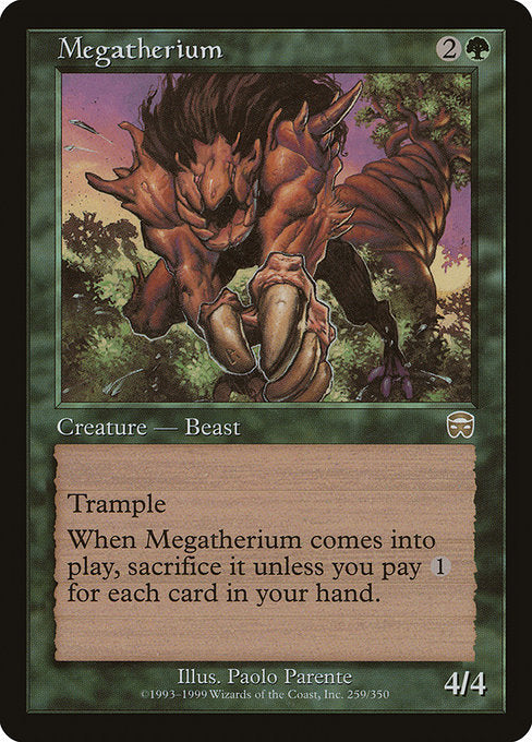 Megatherium [Mercadian Masques] | Gam3 Escape