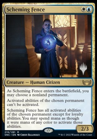 Scheming Fence (Promo Pack) [Streets of New Capenna Promos] | Gam3 Escape