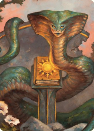 Guardian Naga Art Card [Commander Legends: Battle for Baldur's Gate Art Series] | Gam3 Escape