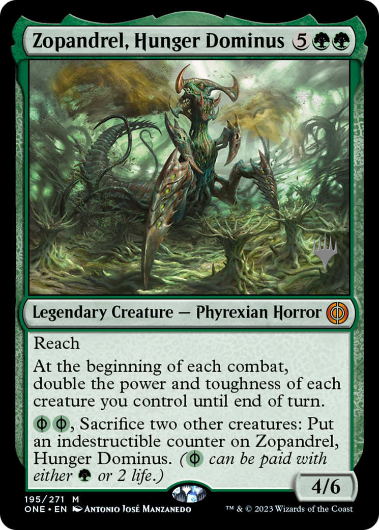 Zopandrel, Hunger Dominus (Promo Pack) [Phyrexia: All Will Be One Promos] | Gam3 Escape