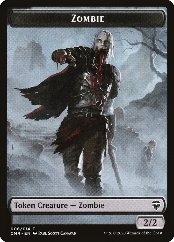 Zombie Token [Commander Legends Tokens] | Gam3 Escape