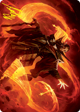 Plargg, Dean of Chaos Art Card (Gold-Stamped Signature) [Strixhaven: School of Mages Art Series] | Gam3 Escape