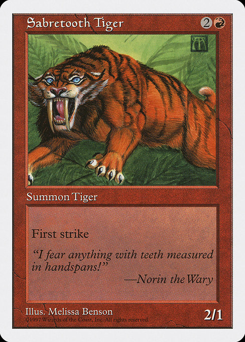 Sabretooth Tiger [Fifth Edition] | Gam3 Escape