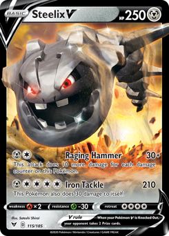 Steelix V (115/185) [Sword & Shield: Vivid Voltage] | Gam3 Escape