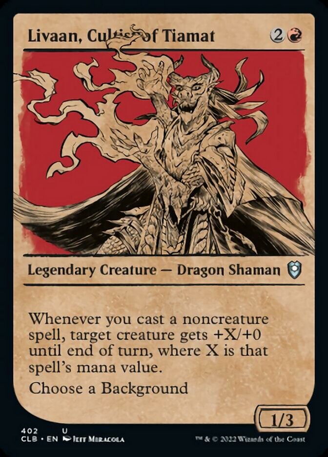 Livaan, Cultist of Tiamat (Showcase) [Commander Legends: Battle for Baldur's Gate] | Gam3 Escape