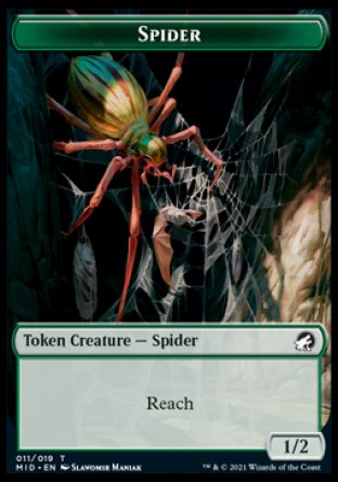 Spider Token [Innistrad: Midnight Hunt Tokens] | Gam3 Escape