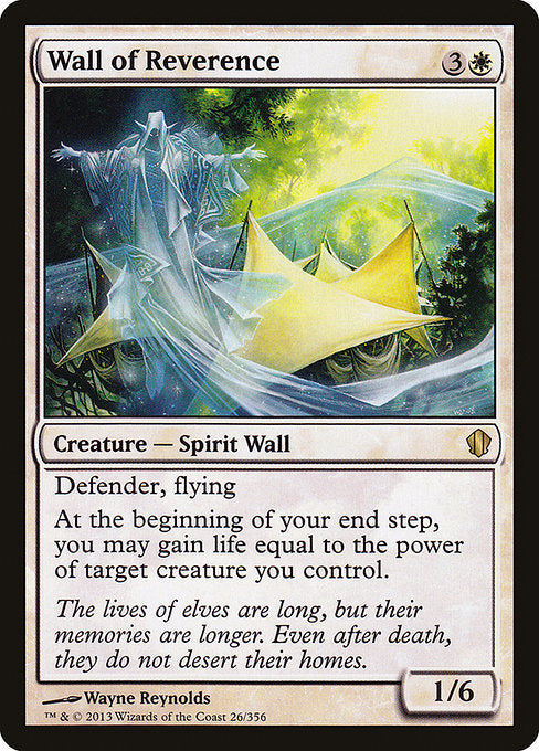 Wall of Reverence [Commander 2013] | Gam3 Escape