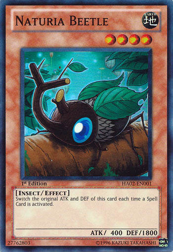 Naturia Beetle [HA02-EN001] Super Rare | Gam3 Escape