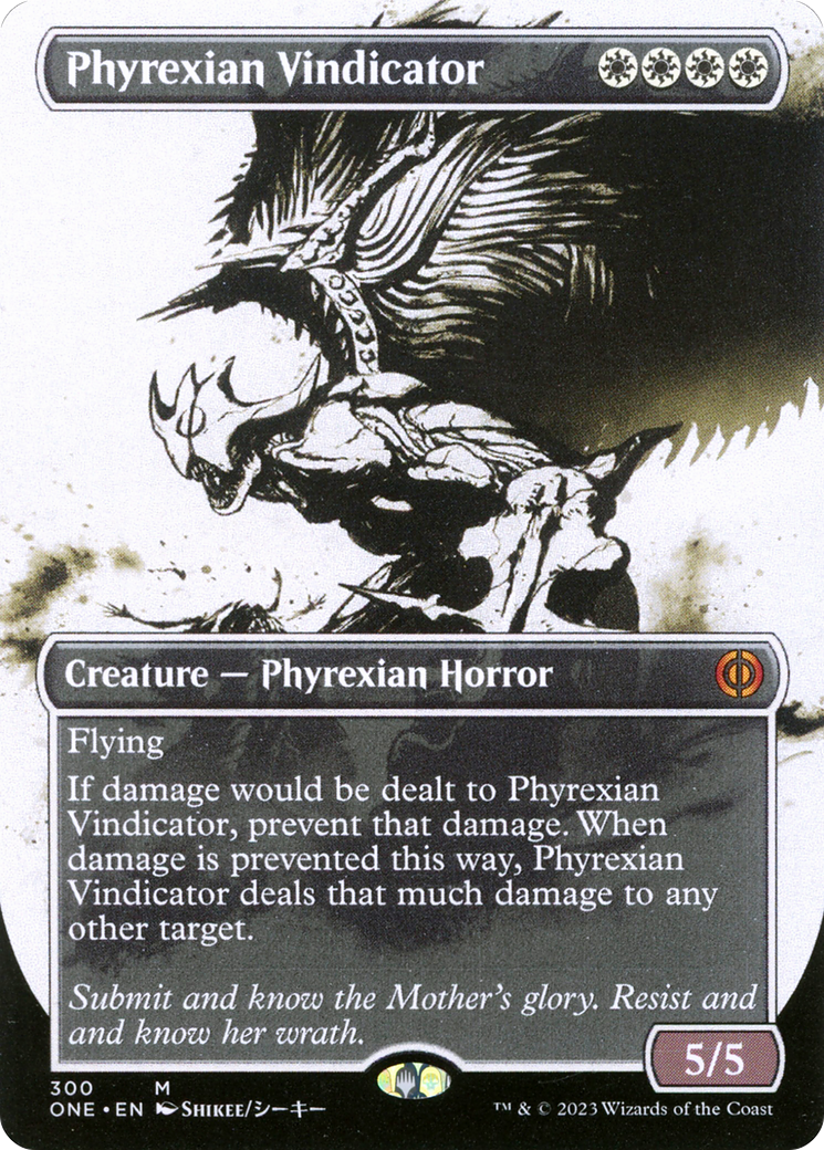 Phyrexian Vindicator (Borderless Ichor) [Phyrexia: All Will Be One] | Gam3 Escape