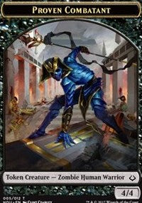 Proven Combatant // Cat Double-sided Token [Hour of Devastation Tokens] | Gam3 Escape