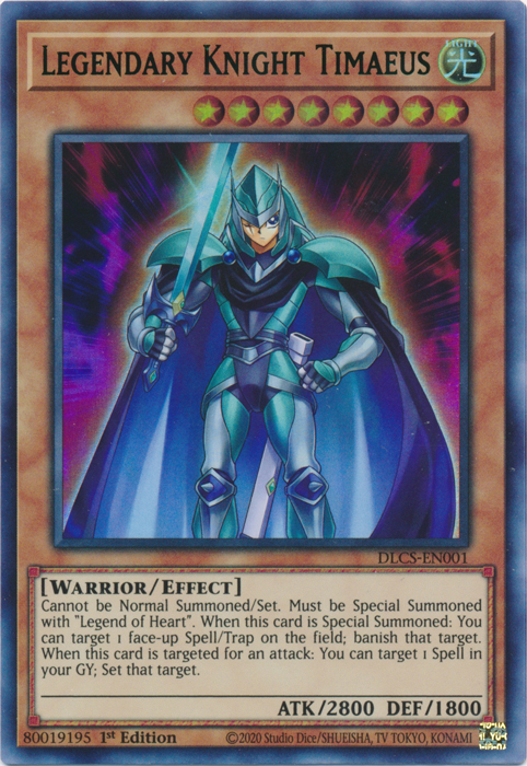 Legendary Knight Timaeus (Green) [DLCS-EN001] Ultra Rare | Gam3 Escape