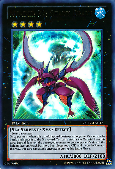 Number 32: Shark Drake [GAOV-EN042] Ultra Rare | Gam3 Escape