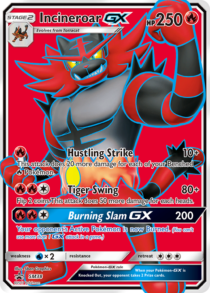 Incineroar GX (SM38) [Sun & Moon: Black Star Promos] | Gam3 Escape