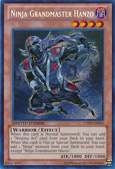 Ninja Grandmaster Hanzo [CT09-EN003] Secret Rare | Gam3 Escape