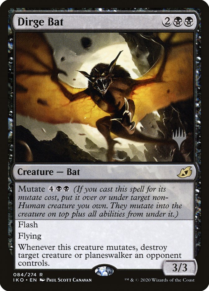 Dirge Bat (Promo Pack) [Ikoria: Lair of Behemoths Promos] | Gam3 Escape