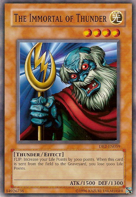 The Immortal of Thunder [DB2-EN059] Common | Gam3 Escape