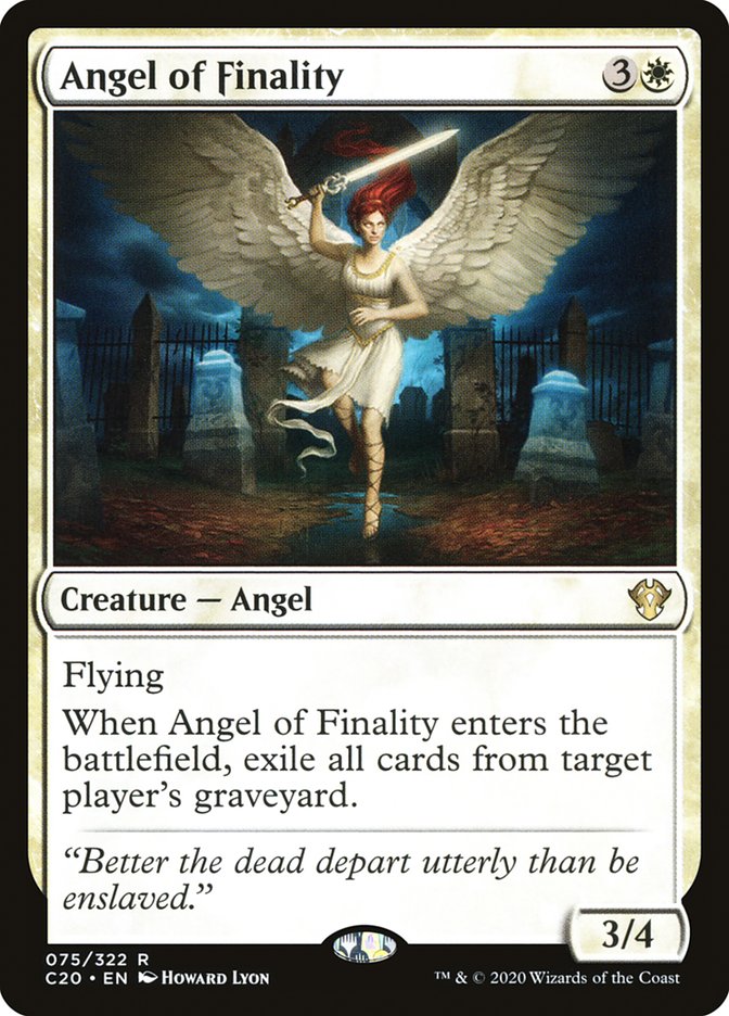 Angel of Finality [Commander 2020] | Gam3 Escape