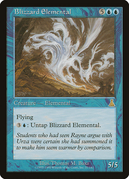 Blizzard Elemental [Urza's Destiny] | Gam3 Escape