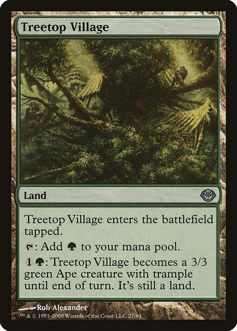 Treetop Village [Duel Decks: Garruk vs. Liliana] | Gam3 Escape