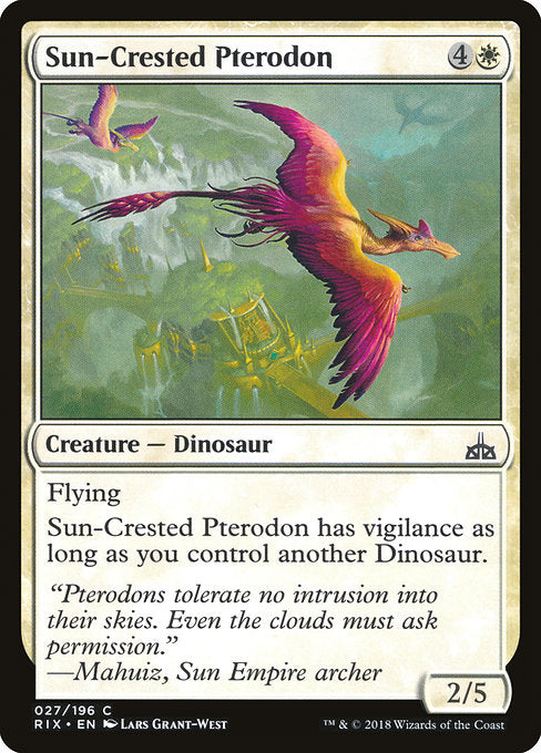 Sun-Crested Pterodon [Rivals of Ixalan] | Gam3 Escape