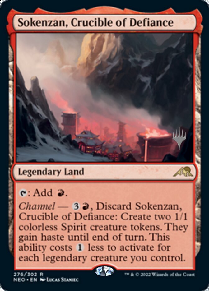 Sokenzan, Crucible of Defiance (Promo Pack) [Kamigawa: Neon Dynasty Promos] | Gam3 Escape