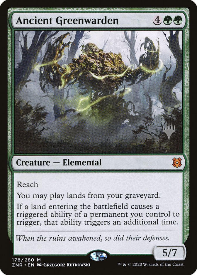 Ancient Greenwarden (Promo Pack) [Zendikar Rising Promos] | Gam3 Escape