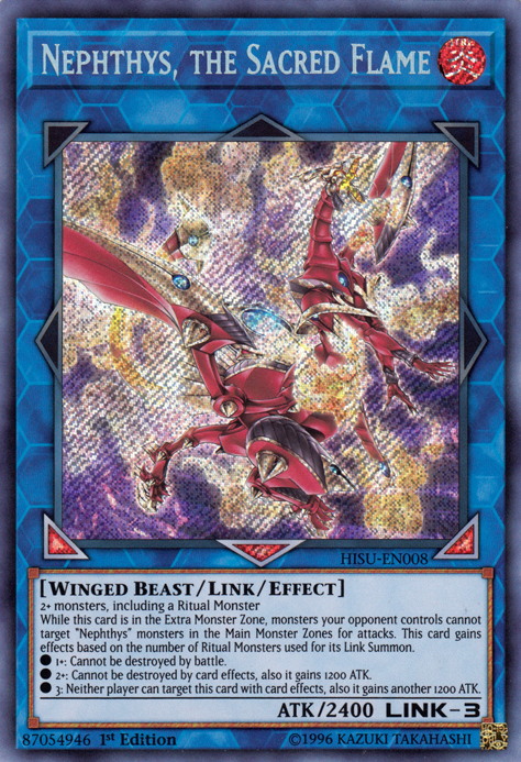 Nephthys, the Sacred Flame [HISU-EN008] Secret Rare | Gam3 Escape