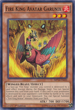 Fire King Avatar Garunix [MP14-EN020] Common | Gam3 Escape
