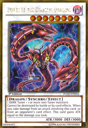 Beelze of the Diabolic Dragons [PGLD-EN016] Gold Secret Rare | Gam3 Escape