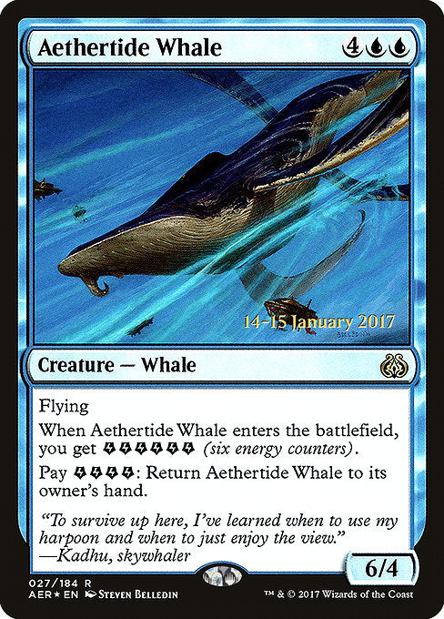Aethertide Whale [Aether Revolt Promos] | Gam3 Escape